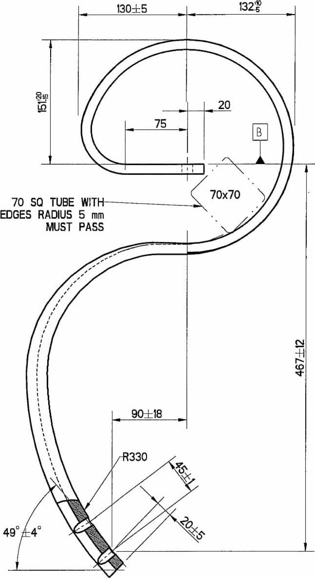 Molla flex con 2 fori interasse 45mm 45x12mm - 2