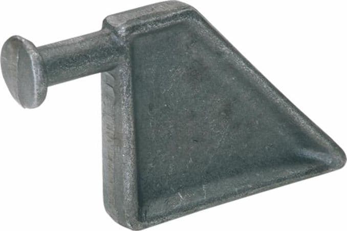 Piantone forgiato per chiusura a blocco delle sponde di rimorchi lungo 130mm Ø 24mm