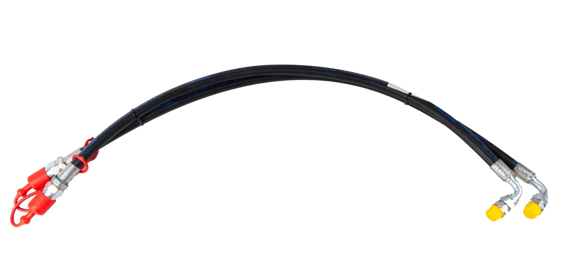 Kit tubi idraulici 3/8" 2SN per terzi punti con valvola di blocco - 3