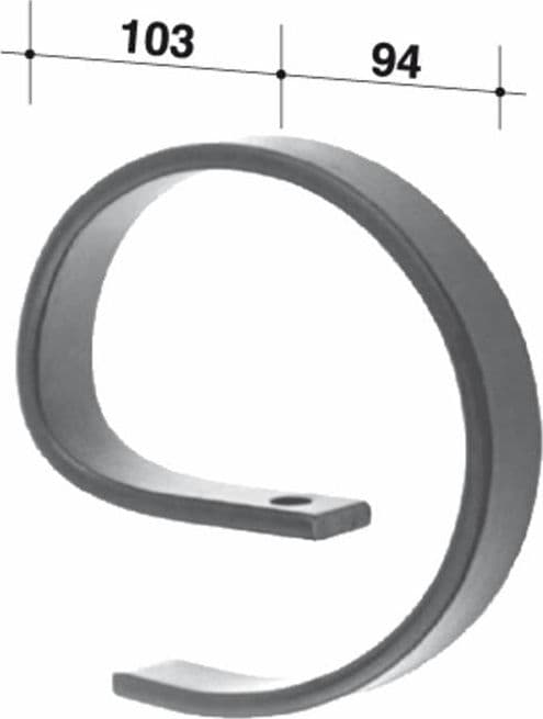 Rinforzo molla dritta 32x10/12mm adattabile Kongskilde ed Eva - 5