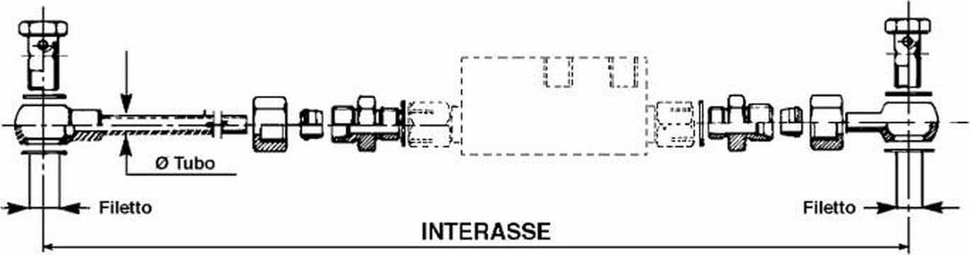 Kit raccorderia per valvola da 1/4" e 3/8" - 2