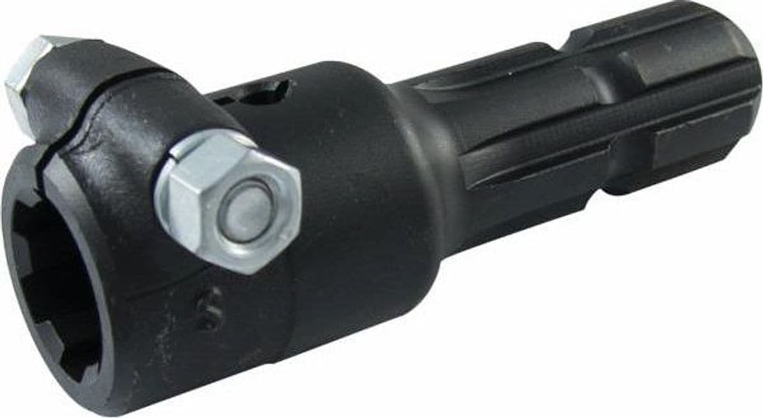 Riduzione per presa di forza bonificata con profilo esterno con profilo esterno 1"3/8 con 6 scanalature con bullone e lunghezza 160mm