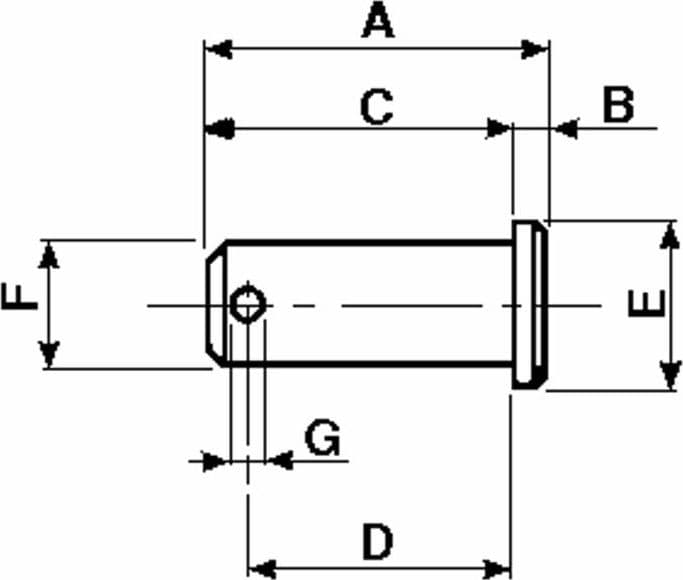 Perno per forcella ø 12mm confezione 2 pz - 3
