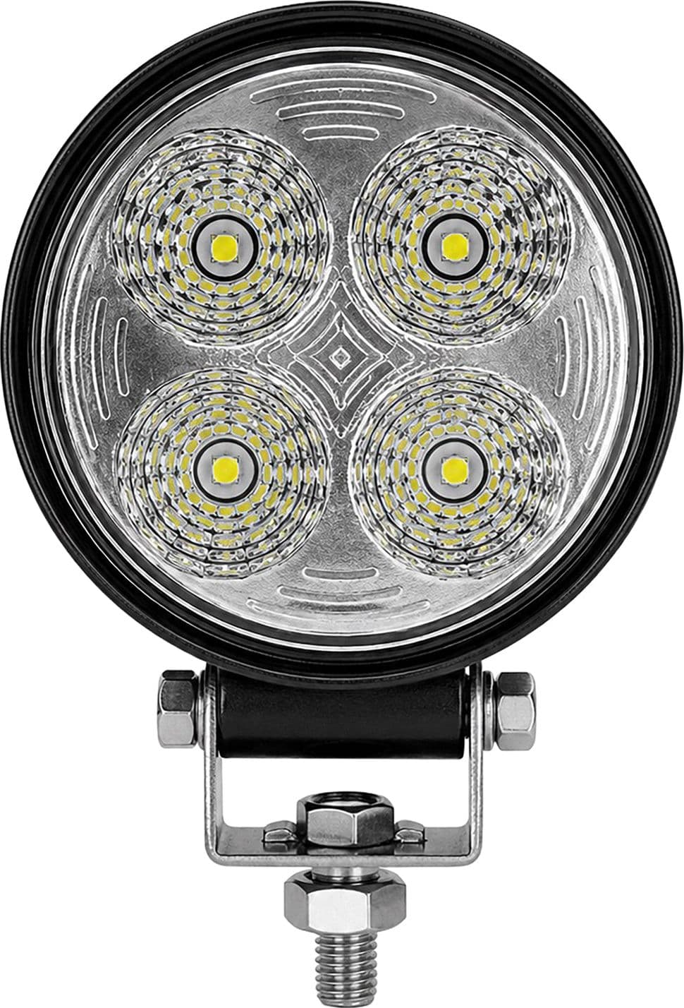 Faro da lavoro 4 LED rotondo ad ampio raggio 12W IP67 - 2