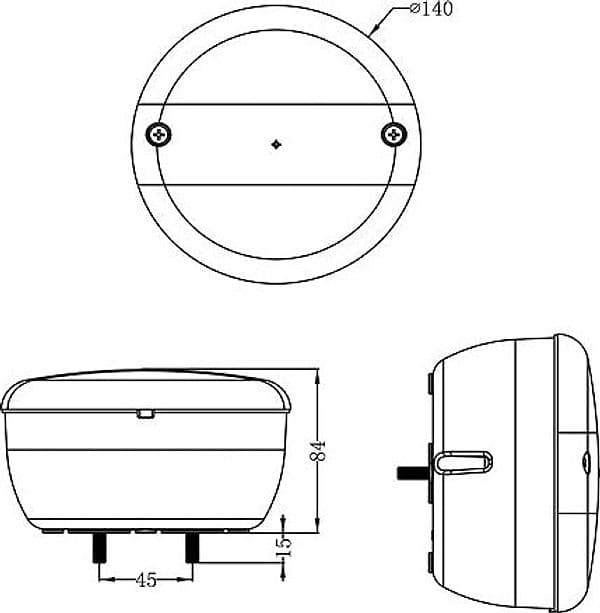 Fanale retromarcia a LED Ø 140mm - 3