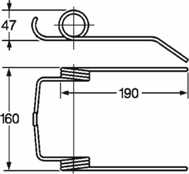 Dente mietitrebbia adattabile New Holland 435428 filo 5,5 confezione da 5 pezzi - 10
