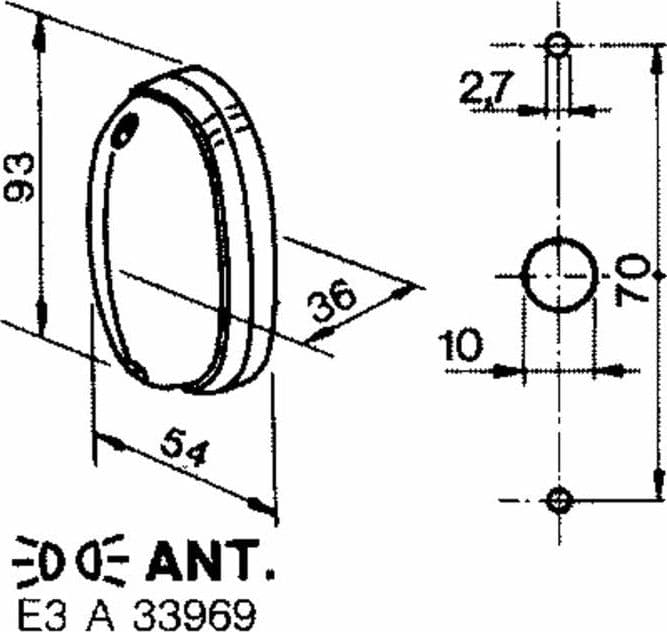 Fanale Anteriore Posizione Bianco Cobo 03.149.000 confezione da 2 pezzi - 2
