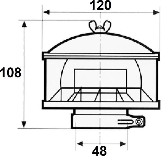 Prefiltro Ama medio diametro 48mm per protezione motore da polvere e detriti, ideale per ambienti polverosi, design robusto, aumenta efficacemente la durata del filtro principale - 2