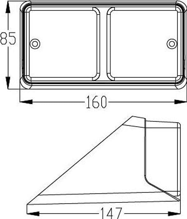 Fanale Posteriore Dx Trattore Fiat 5172685 confezione da 2 pezzi - 2