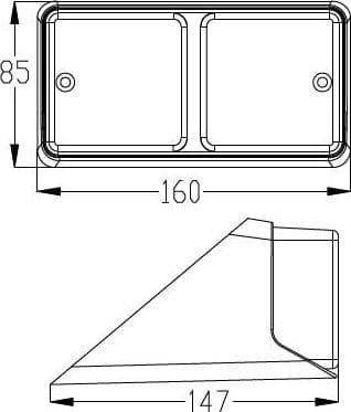 Fanale Posteriore Dx Trattore Fiat 5172685 confezione da 2 pezzi - 2