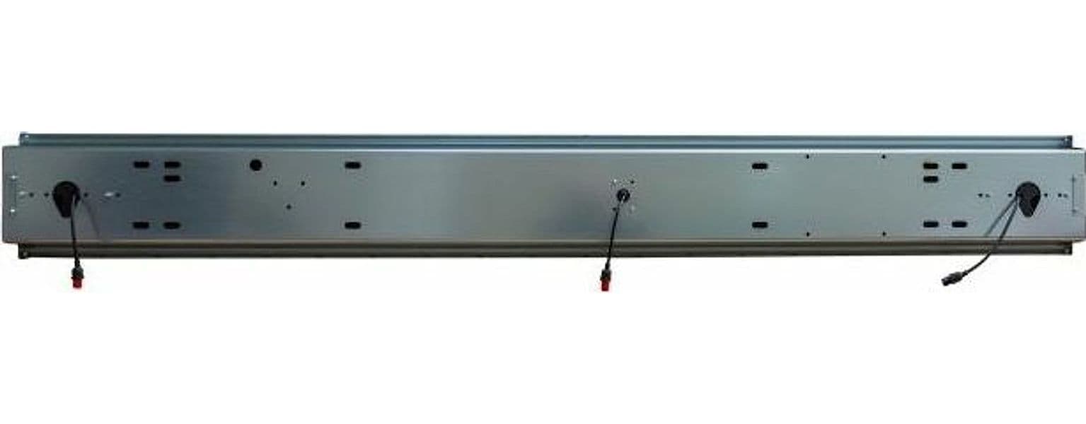 Paraurti fisso in ferro pre-zincato 1600 mm con fanali posteriori e luce targa 12V Alogeni - 2