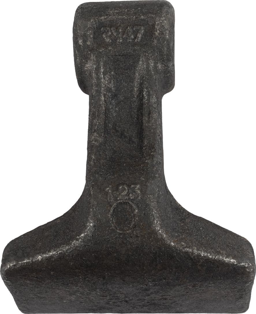 Mazza trincia dentata 100x120mm attacco 42mm e foro 20,5mm - 3