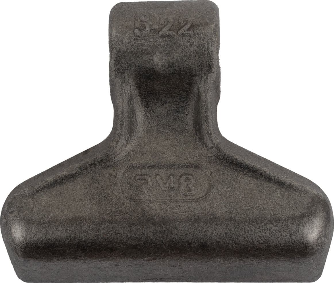 Mazza trincia larghezza 120mm lunghezza 90mm con attacco 40mm e foro 16,5mm - 3