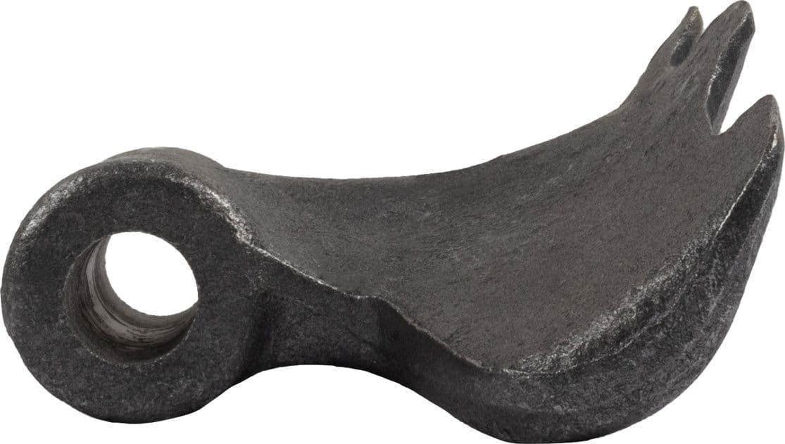 Mazza trincia dentata 155x85mm attacco 70mm e foro 16,5mm - 2