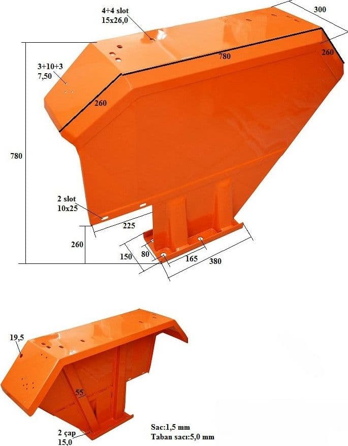 Parafango posteriore Sx adattabile al riferimento originale Fiat 4999766 - 4