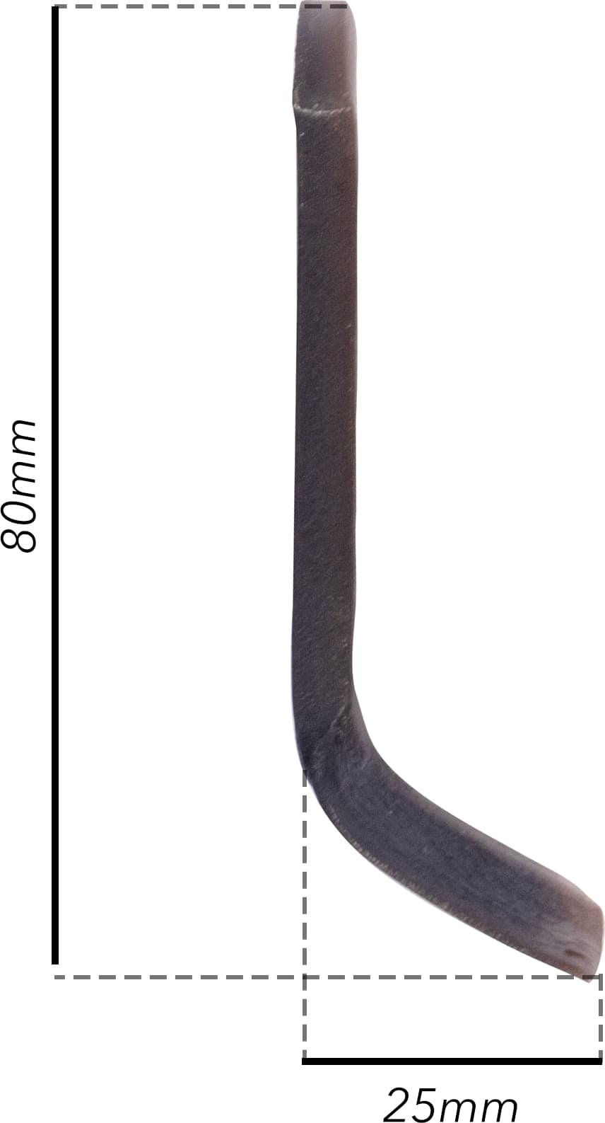Coltello per trincia a Y altezza 80mm lunghezza 25mm - 5