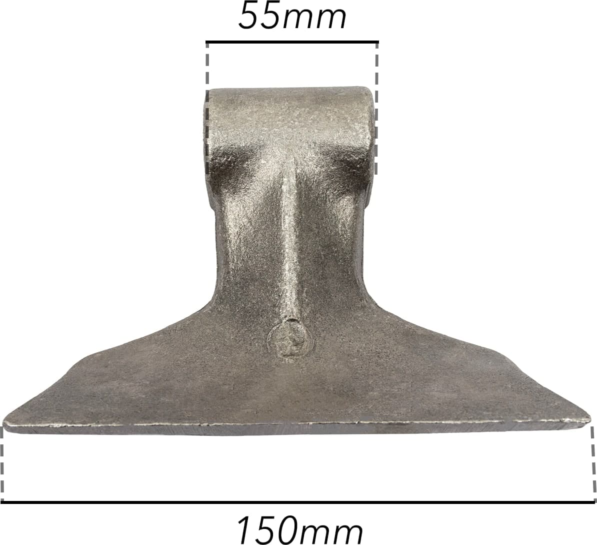 Mazza trincia larghezza 150mm lunghezza 100mm attacco 55mm e foro Ø 20,5mm - 3
