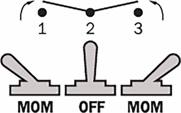 Interruttore a levetta unipolare MOM-OFF-MOM - 3