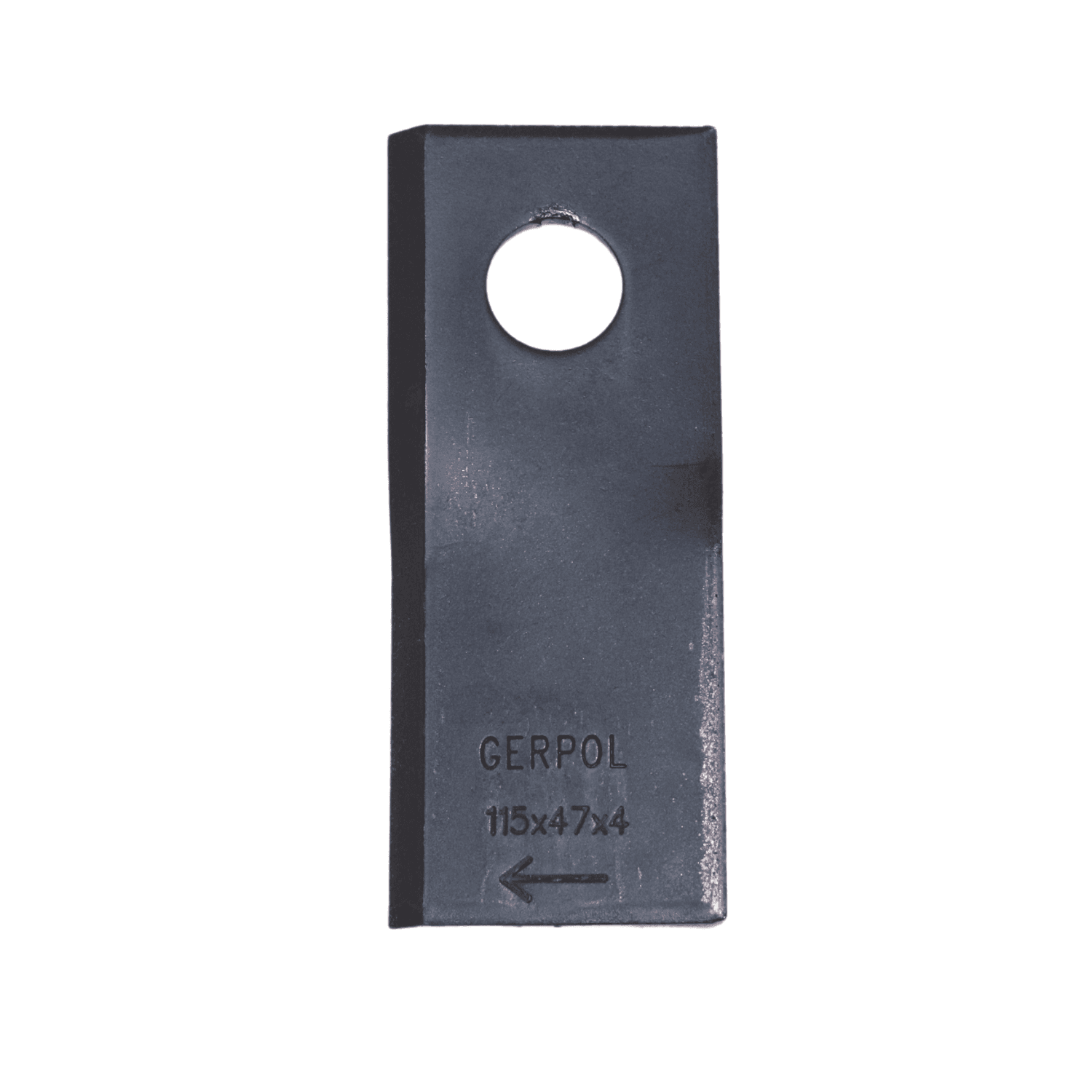 Coltello Dx Piegato 115x47mm Foro Ø 19mm Claas 9520420 confezione da 10 pezzi - 4