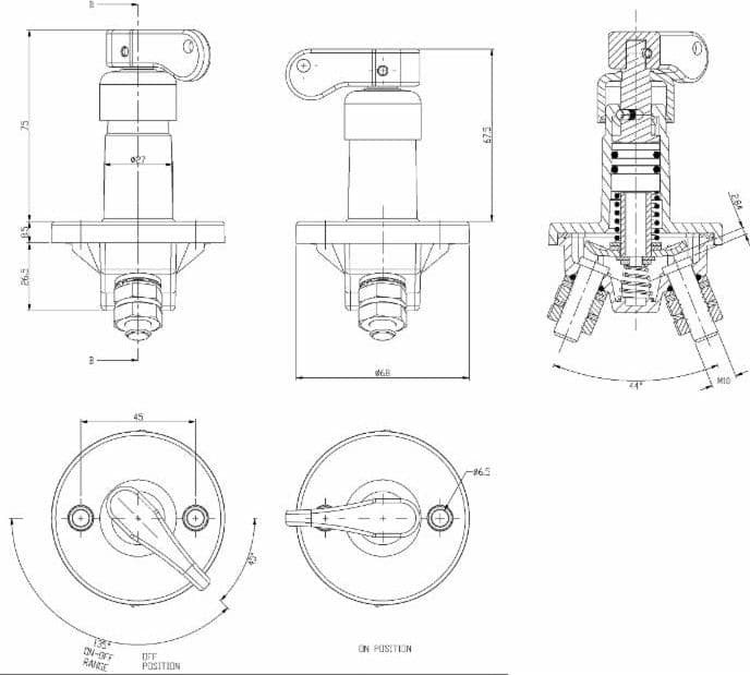 Interruttore staccabatteria a molla - 3