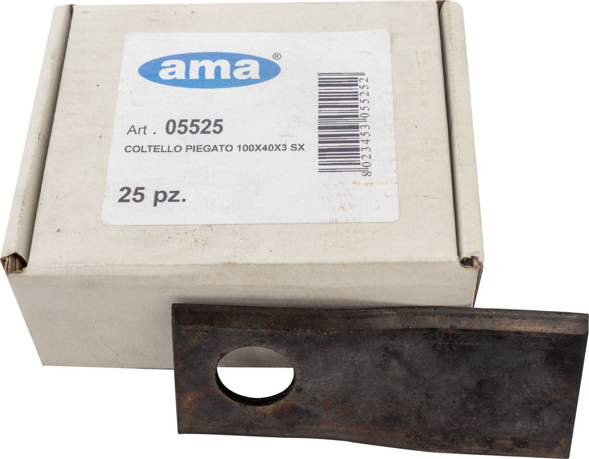 Coltello Falciatrice Piegato 100mm Foro Ø 19mm confezione da 15 pezzi - 2