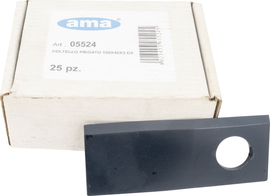 Coltello per falciatrice lunghezza 100mm larghezza 40mm confezione da 15 pezzi - 2