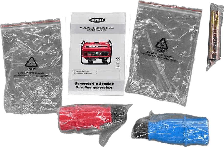 Generatore a benzina Ama trifase motore FC19F da 457cc 8kW capacità carburante 25L - 9