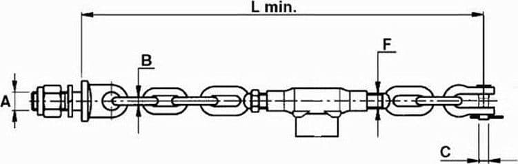 Catena imbrigliamento 3+1 maglie adattabile a Same - 2
