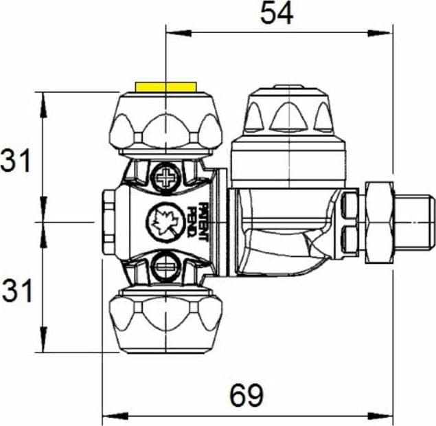 Getto M65 G1/4M completo diametro 18mm - 3