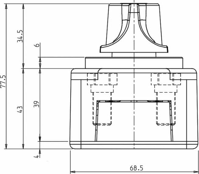Interruttore staccabatteria 12-24V con maniglia rotativa - 4