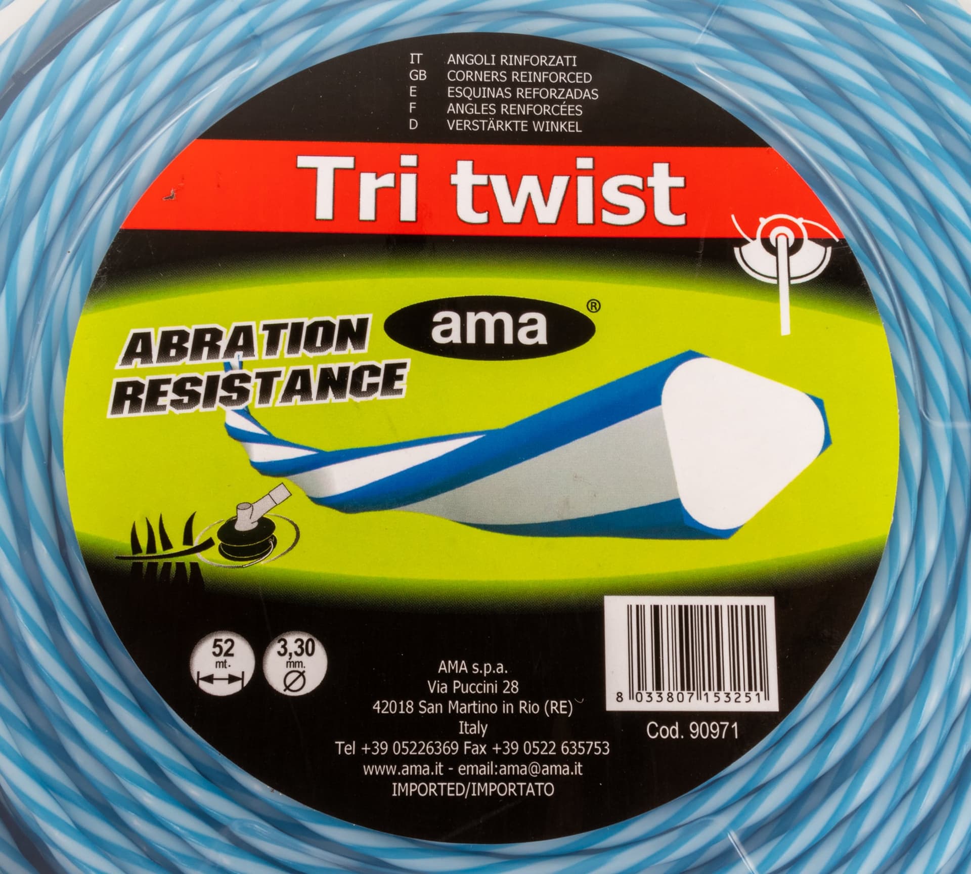 Filo decespugliatore Tri Twist Ø 3,3mm 52m - 8