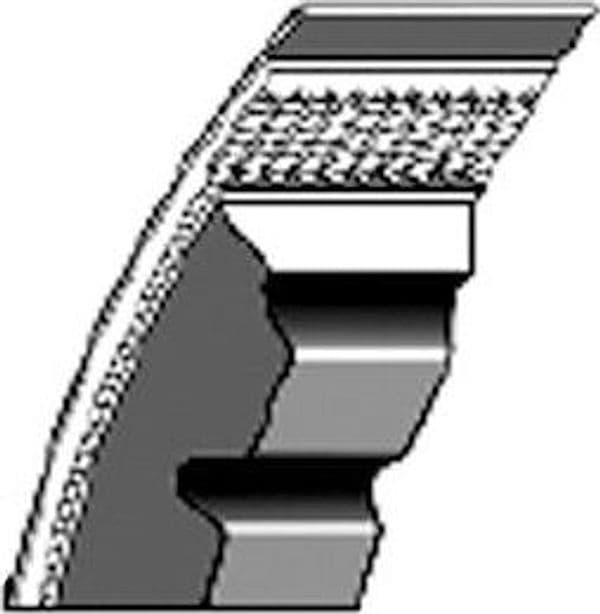 Cinghia trapezoidale standard in gomma telata AVX10mm 950 adattabile al riferimento originale Fiat 4975233 - 2