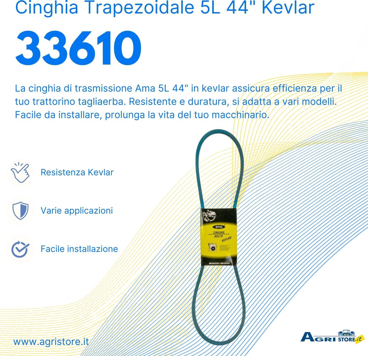 Cinghia trapezoidale 5L 44" - 5