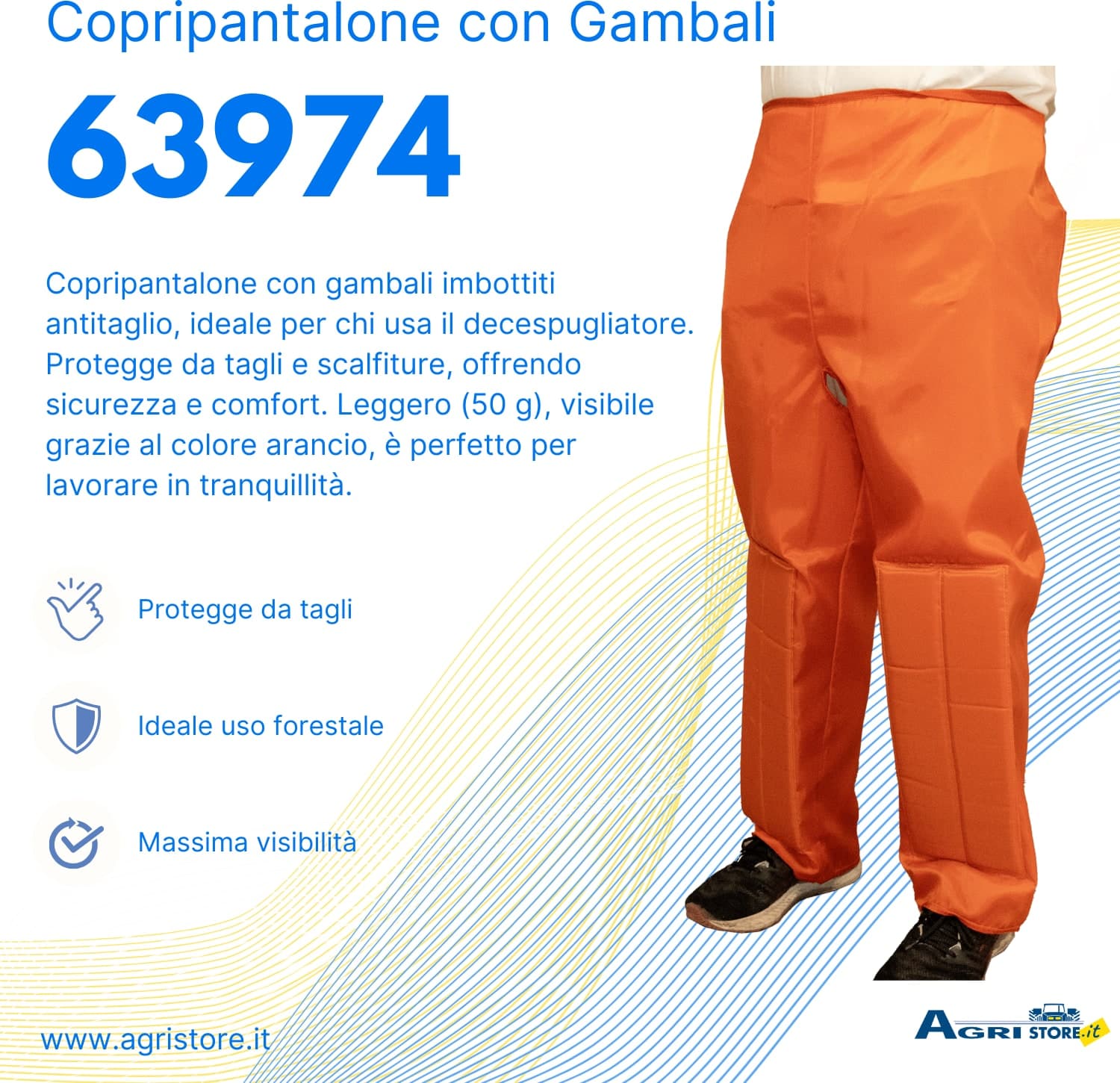 Copripantalone con gambale di protezione - 3