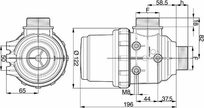 Filtro di aspirazione G 1 1/2 50 Mesh - 2