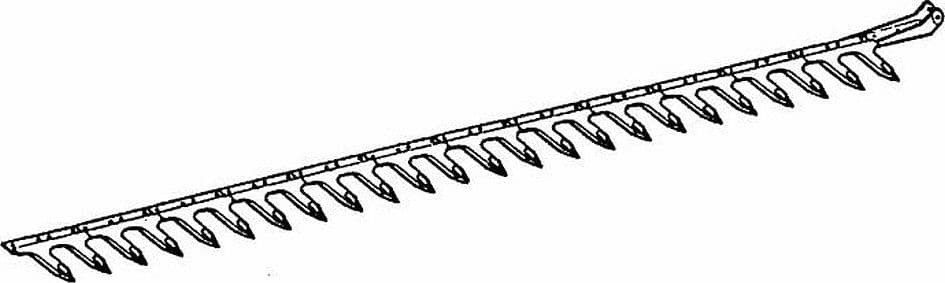 Dentiera 14 denti con testa tranciata lunghezza 2,12 mt adattabile a a Gribaldi & Salvia Superior 394 - 4