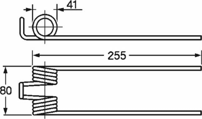 Dente Ranghinatore L 255 Filo 6 Fontanesi FF34 confezione da 5 pezzi