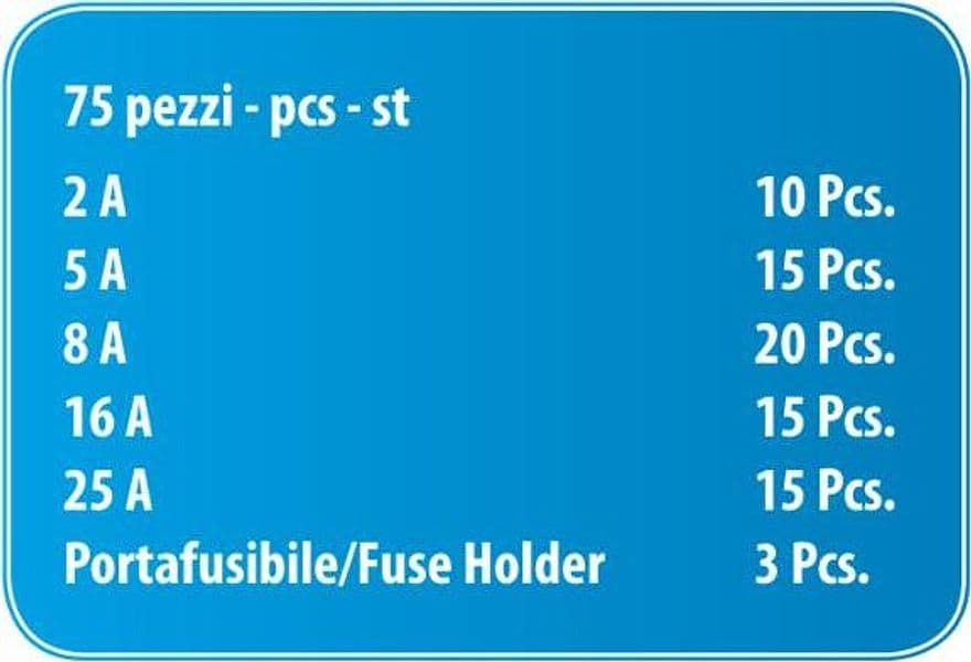 Assortimento fusibili siluro da 75 pezzi - 3