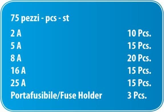Assortimento fusibili siluro da 75 pezzi - 3