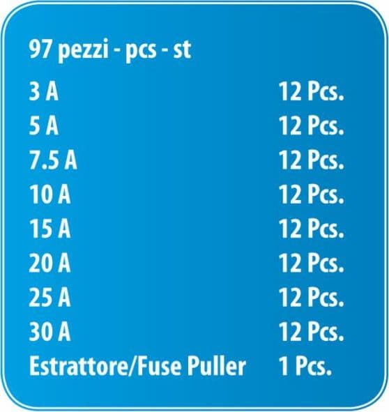 Assortimento fusibili bilama da 96 pezzi - 2