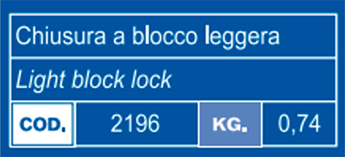 Chiusura a blocco leggera Ø 30mm - 3