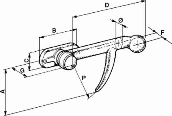 Chiusura a palla media Ø 16mm sinistra confezione da 5 pezzi - 2