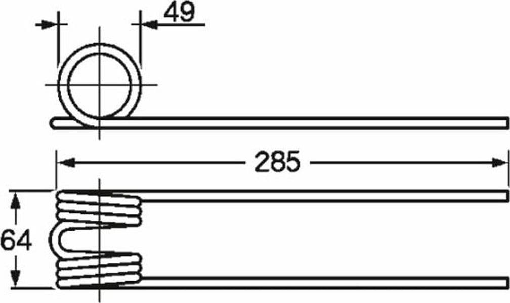 Dente ranghinatore adattabile Molon nuovo filo 6,5 confezione da 5 pezzi - 3