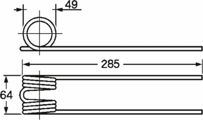 Dente ranghinatore adattabile Molon nuovo filo 6,5 confezione da 5 pezzi - 3