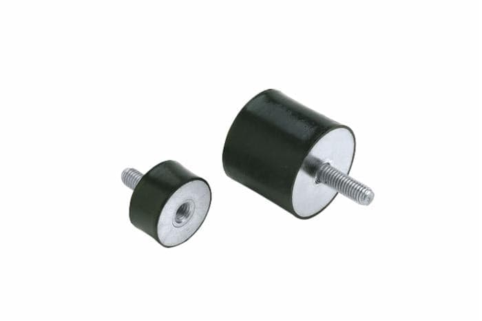 Antivibrante maschio/femmina 74x40,M12x37 confezione da 2 pezzi