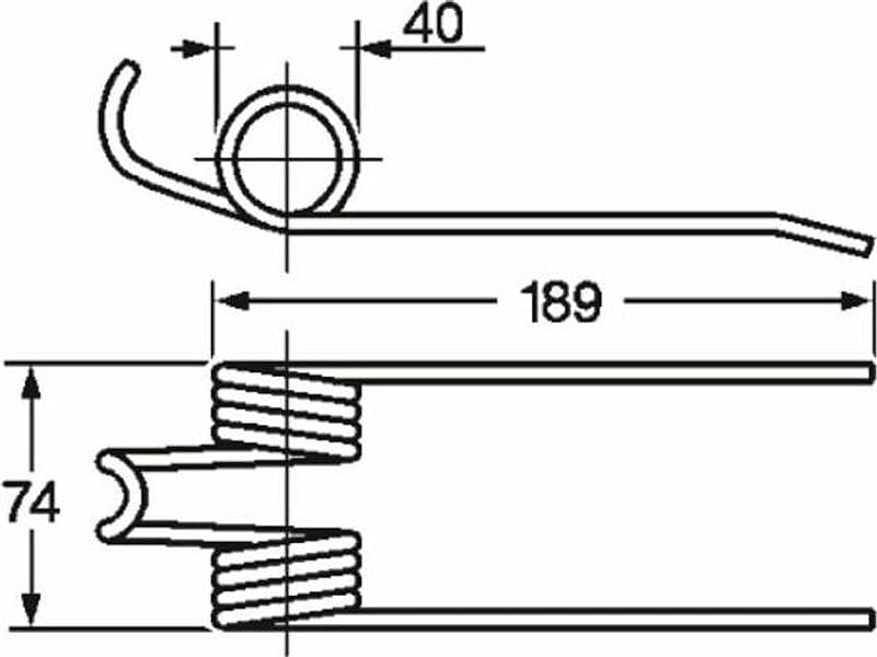 Dente pick-up adattabile Gallignani 8876278 filo 5 confezione da 5 pezzi - 7