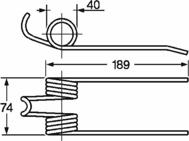 Dente pick-up adattabile Gallignani 8876278 filo 5 confezione da 5 pezzi - 7