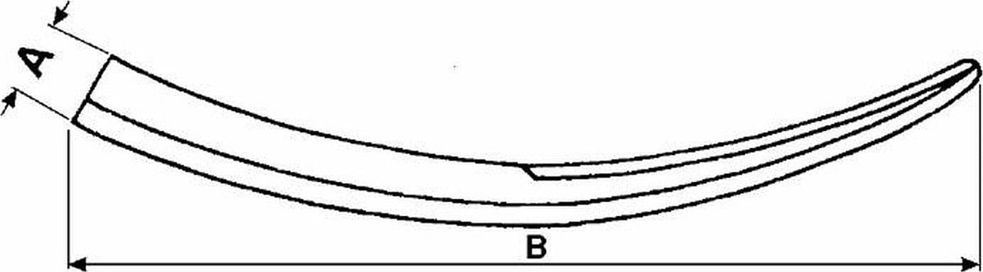 Dente per forcone leggero lunghezza 540mm larghezza 47mm - 5
