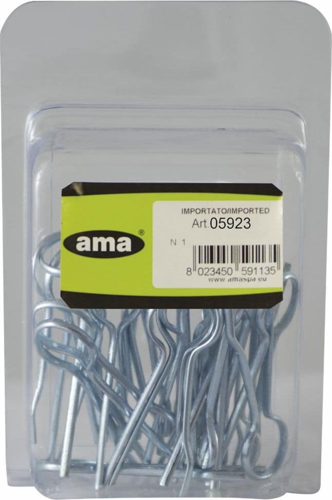 Confezione 20 coppiglie a forcella ø3x1,5mm confezione da 3 pezzi - 2