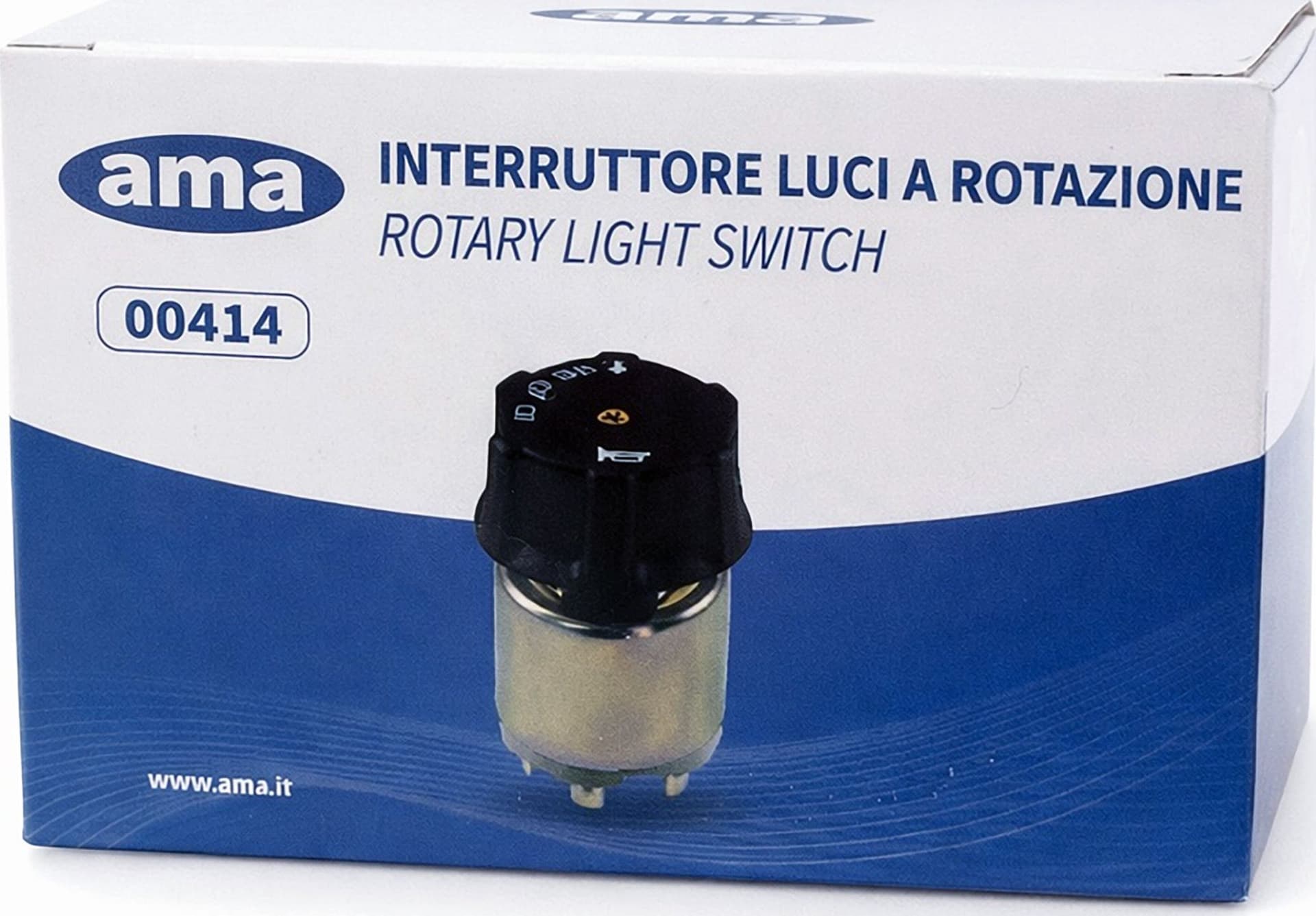 Commutatore luci 12V 4 posizioni con avvisatore acustico dima 22,5mm - 5